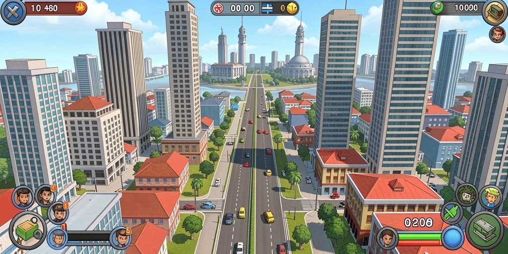 Tangkapan layar dari petualangan di level 1.